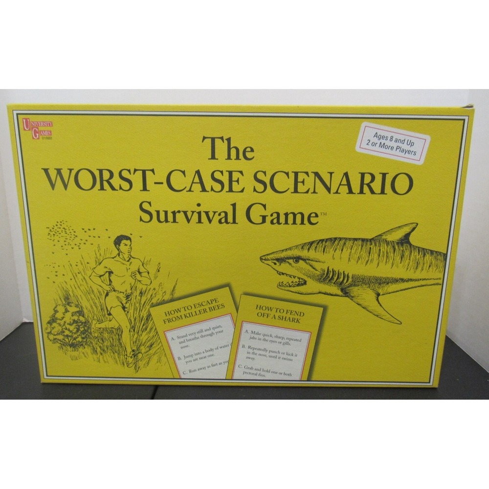 The Worst Case Scenario Survival Board Game Complete 2001 University Game EUC